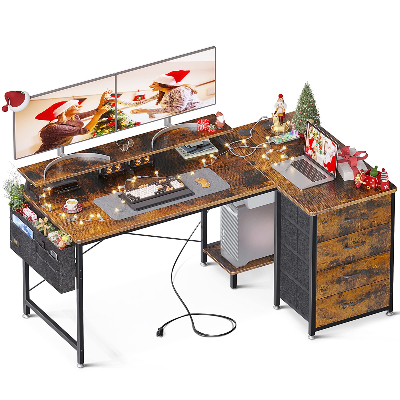 L形电脑桌 55"